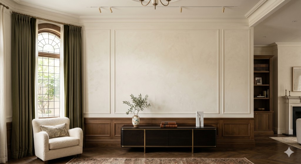 Artwork displayed in a luxury interior